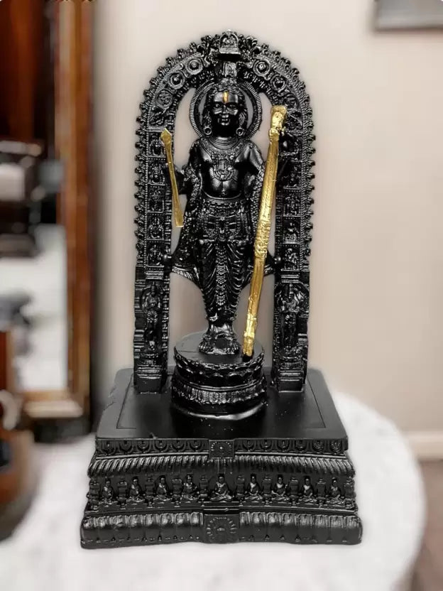 Spenco 8 Inch Handcrafted Ram Lalla Statue Murti Idol Decorative Showpiece - 20.32 cm (Resin, Multicolor)