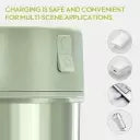 SPENCO Fruit Juicer Machine Electric USB Rechargeable Personal Size Mini Juicer Grinder Mixer Juicer Jar (420 ml)