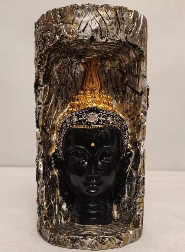 Spenco Lord Buddha Statue Showpiece for Home and Office Decoration – Elegant Golden Decorative Showpiece - 12 cm  (Polyresin, Resin, Brown)