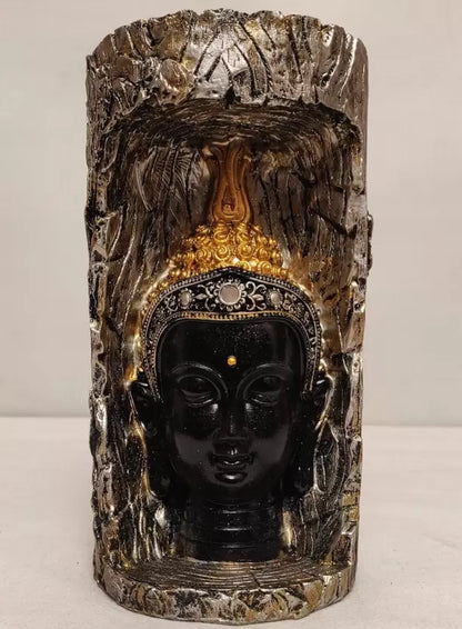 Spenco Lord Buddha Statue Showpiece for Home and Office Decoration – Elegant Golden Decorative Showpiece - 12 cm  (Polyresin, Resin, Brown)
