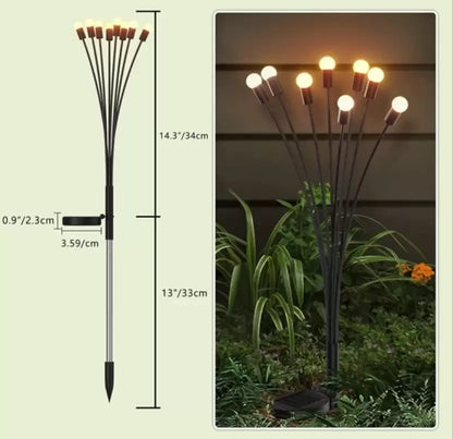 SPENCO Solar Firefly deco Solar Firefly garden outdoor led light and waterproof led light Solar Light Set  (Free Standing Pack of 2)