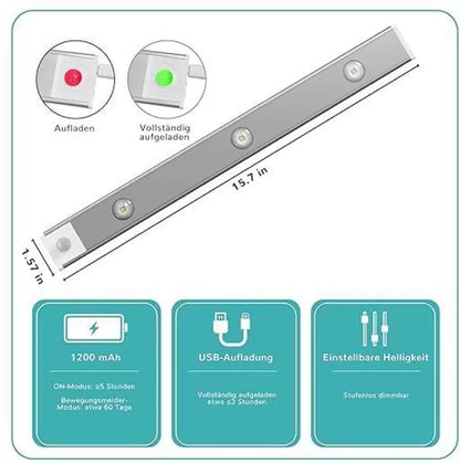 SPENCO Motion Sensor Cabinet Mood Light, 45Cm Wireless Closet Light Ceiling Lamp