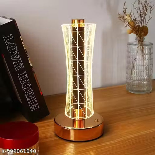 Luxury LED Touch Lamp | Rechargeable Crystal Table Lamp | Decorative Bedside Night Light for Home, Bedroom & Gifts | 1 Piece