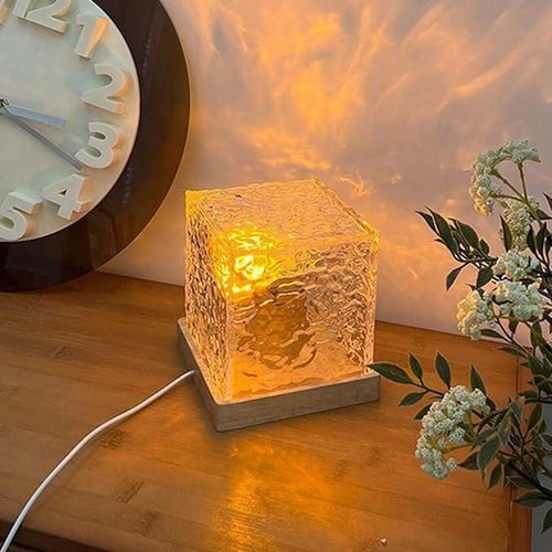 Spenco Rotating Water Ripple Night Light Aura Lamp