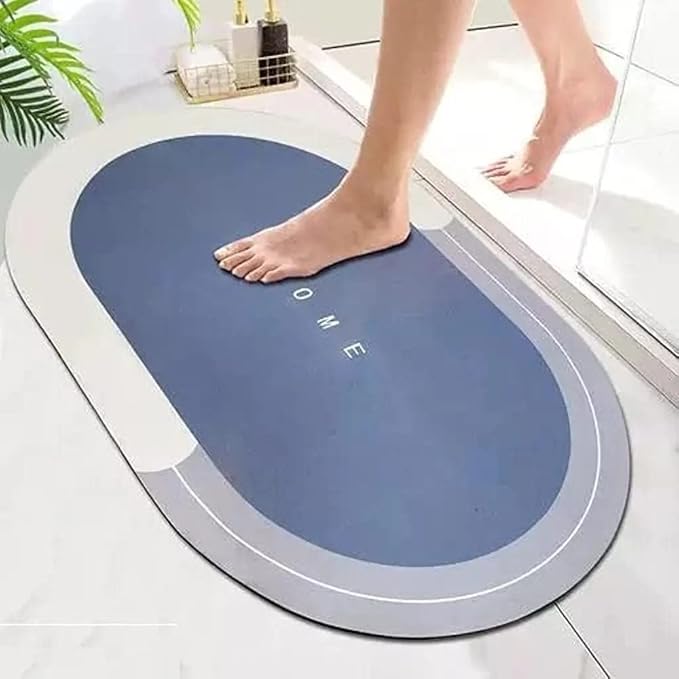 SPENCO Soft Silicone Door mat Quick Drying Water Soak Bathroom Mat