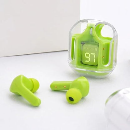 SPENCO Ultrapods TWS Earbud Transparent Design, 30 Hrs Playtime with Fast 30 Hrs Playtime with Fast Charging Bluetooth 5.313mm HD BASS Drivers