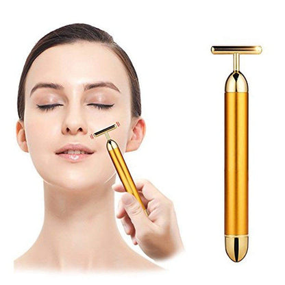 Golden facial massager, vibration massager for face