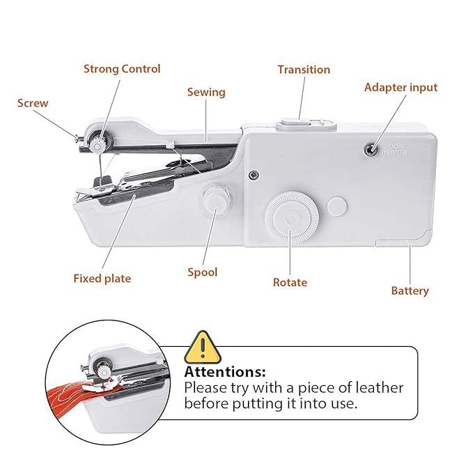 SPENCO Handy Stitch Handheld Sewing Machine For Emergency Stitching