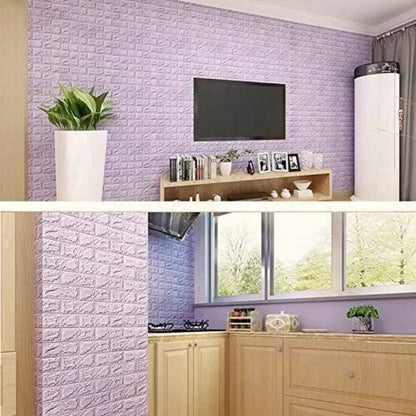 SPENCO Decorative Purple Wallpaper  (77 cm x 70 cm) (Pack of 10)