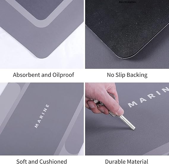 2Pcs Kitchen Mats, Waterproof Memory Foam Kitchen Rugs, Standing Desk Mat Floor Mats, - (120 * 40 cm, 40 * 60cm Multicolour)