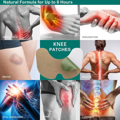 knee patches for pain relief – Extra Large Size | Joint, Back, Neck & Shoulder Pain Relief Stickers | Knee Pain Relief Products Natural (Pack of 50)
