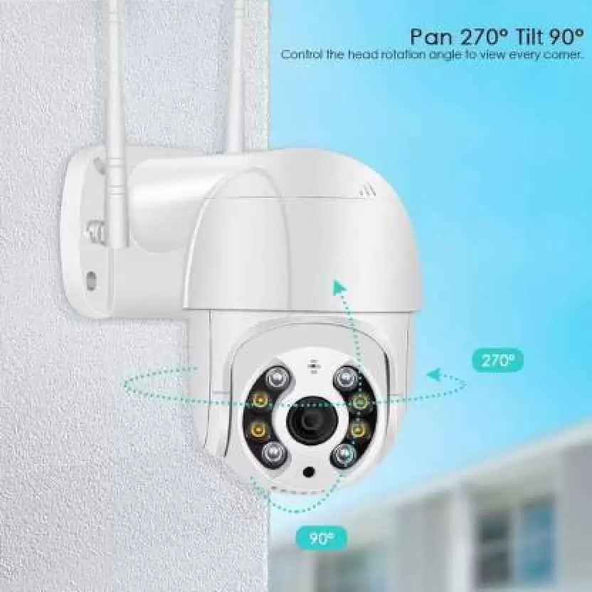 Spenco 1080p wifi PTZ 2-way Audio Night Vision Alarm Motion Alert SD Card Support Security Camera  (8 Channel)