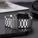 SPENCO Chain Strap 45 mm Metal Watch Strap  (Silver, Chain Strap Band 45mm 42mm Chain Strap
