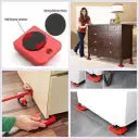 Spenco Furniture Sliders Heavy Furniture Shifter Moving Wheels Kit Mover Tool Furniture Lifter 4Pcs Casters Kits 360 Degree Rotatable Pads for Sofas Refrigerators. 1-pcs Set. Appliance Furniture Caster  (Pack of1)