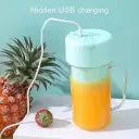 SPENCO Fruit Juicer Machine Electric USB Rechargeable Personal Size Mini Juicer Grinder Mixer Juicer Jar  (420 ml)