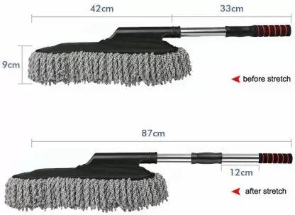 Spenco Microfiber Cleaner for Car/Kitchen/Walls/Dry and Wet Cleaning. Wet and Dry Duster Set