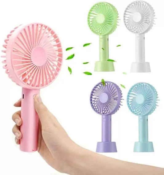 Spenco Portable Rechargeable Hand Fan with LED Light - USB Powered, Multicolor LED Fan Portable rechargeable hand fan USB Fan  (Multicolor)