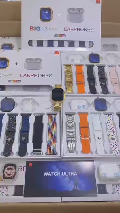 spenco 7 strap ultra series watch and earbud combo Smartwatch  (Multicolor Strap, Free Size)
