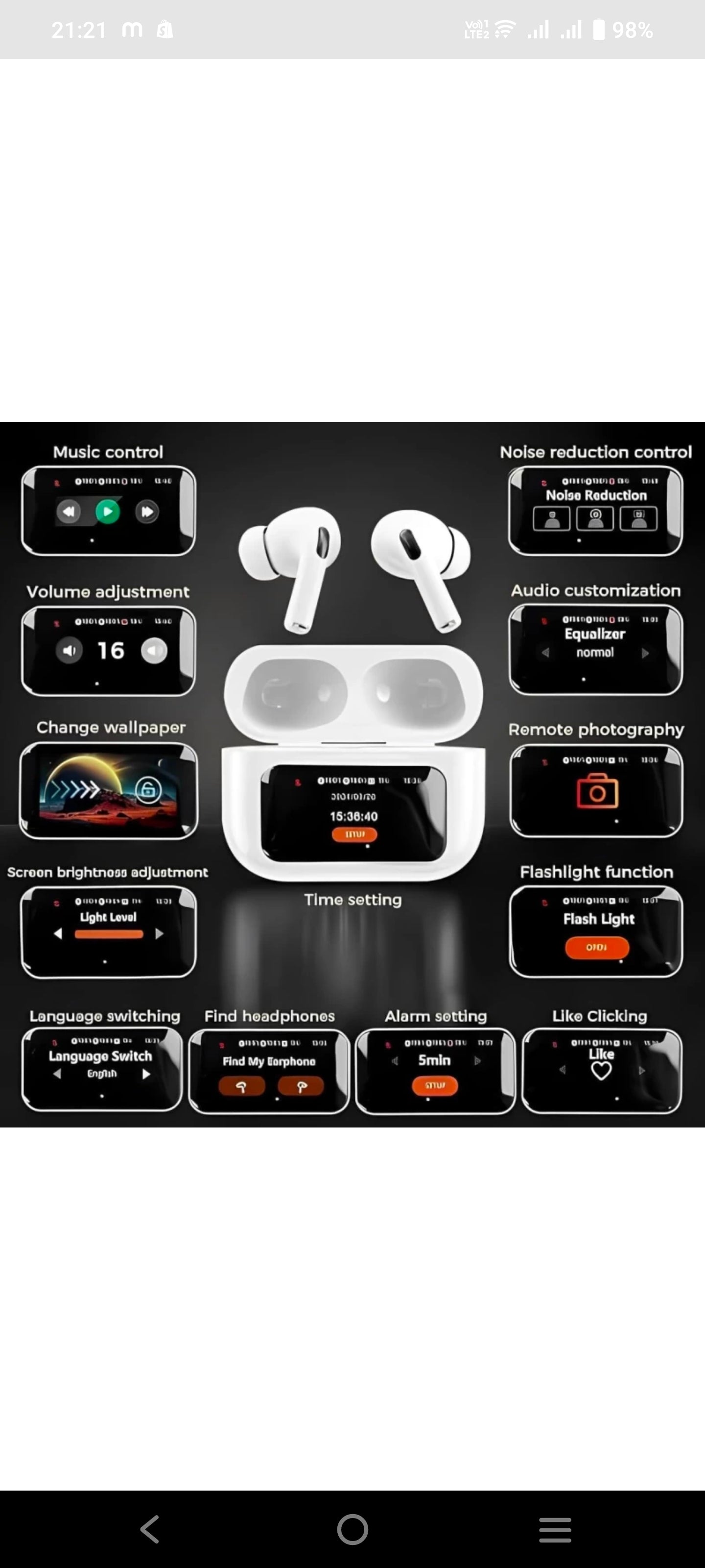 Spenco New Model Display Touch Screen Earbuds With 48 Hour Playtime Noise Cancelation Bluetooth