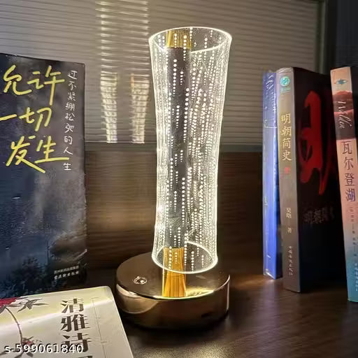 Luxury LED Touch Lamp | Rechargeable Crystal Table Lamp | Decorative Bedside Night Light for Home, Bedroom & Gifts | 1 Piece